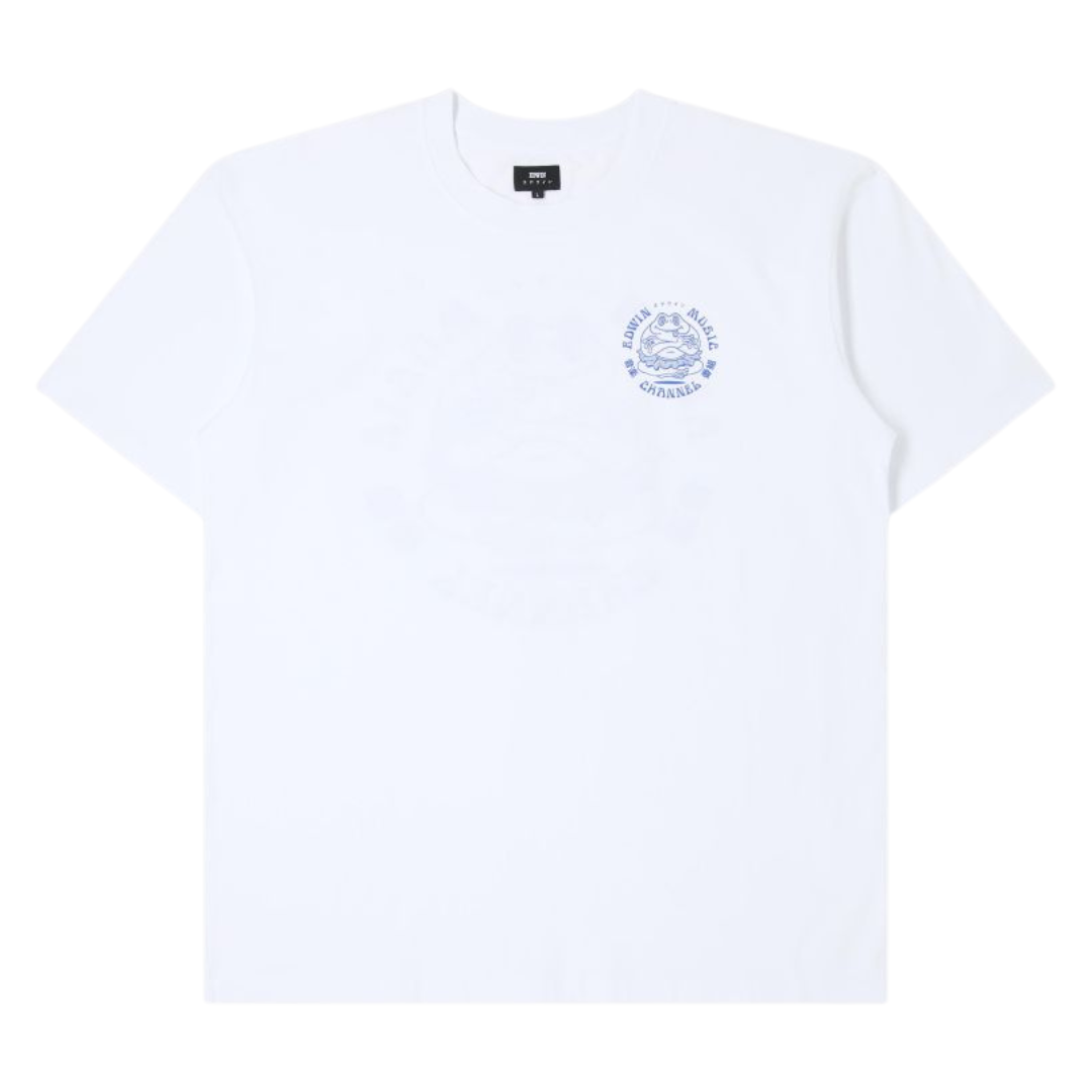 Edwin Music Channel Tee in White