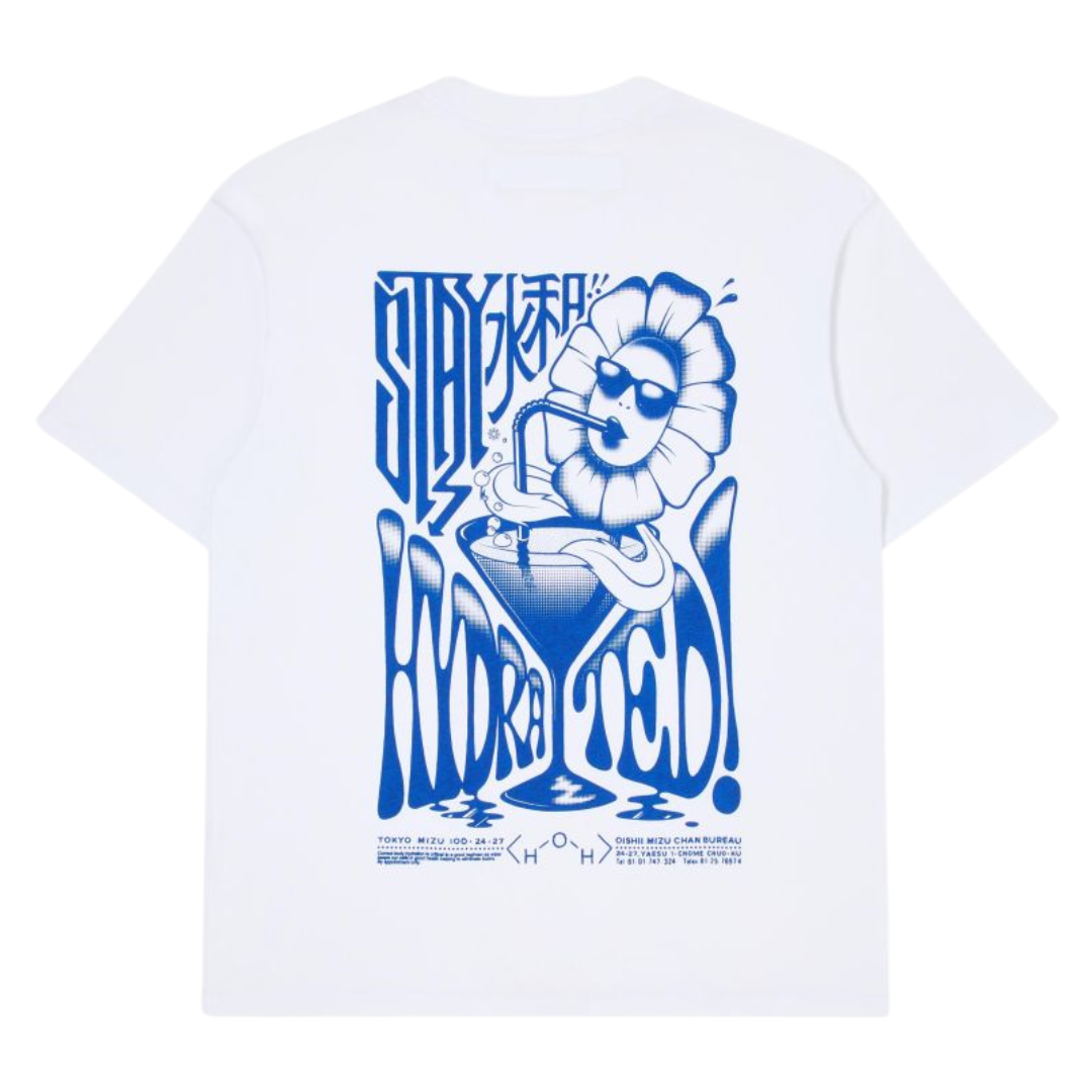 Edwin Stay Hydrated Tee in White