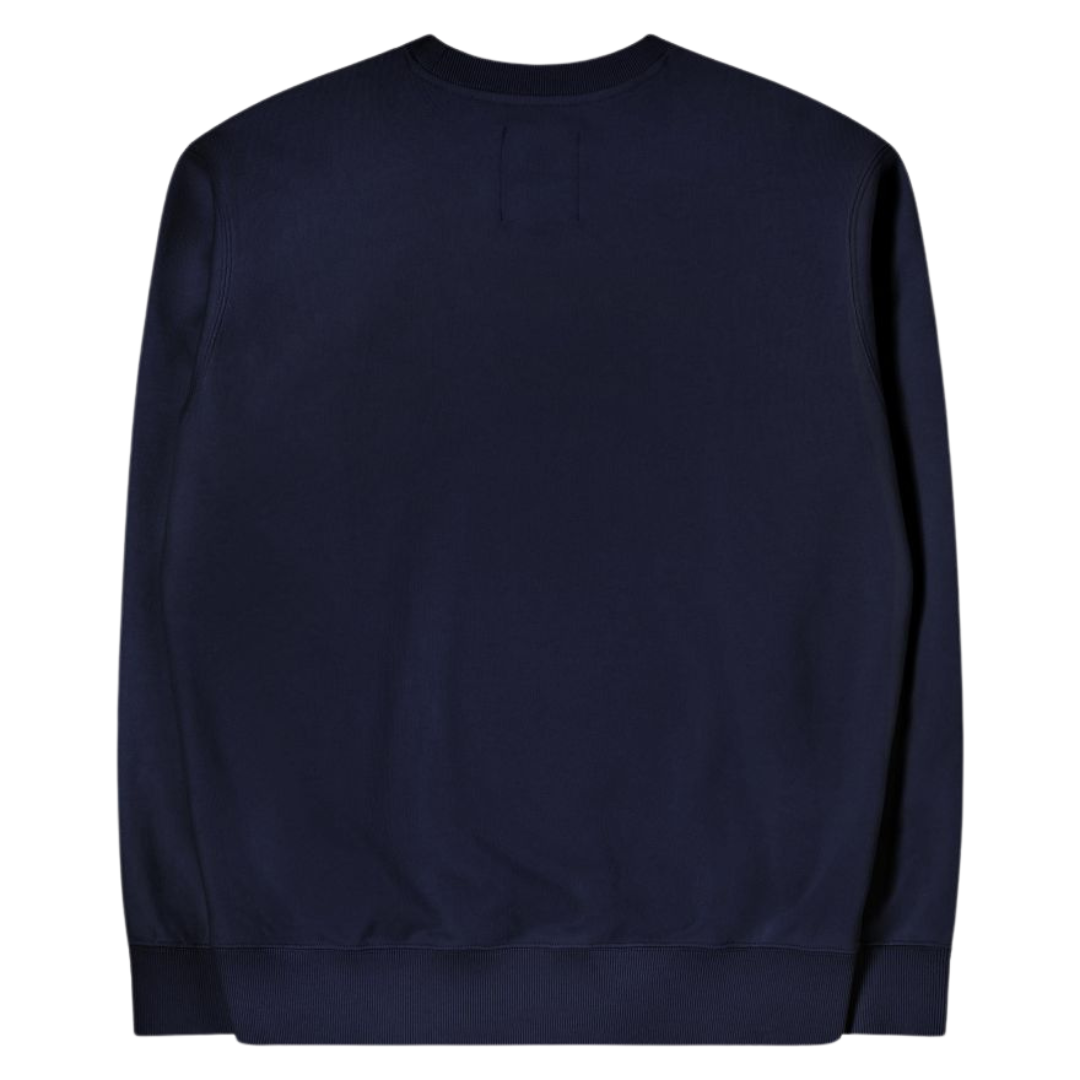 Edwin Garden Society Sweat in Maritime Blue