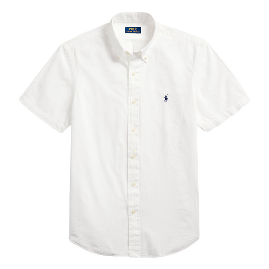 Ralph Lauren Seersucker SS Shirt in White