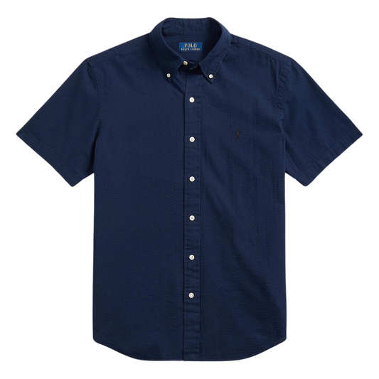 Ralph Lauren Seersucker SS Shirt in Navy