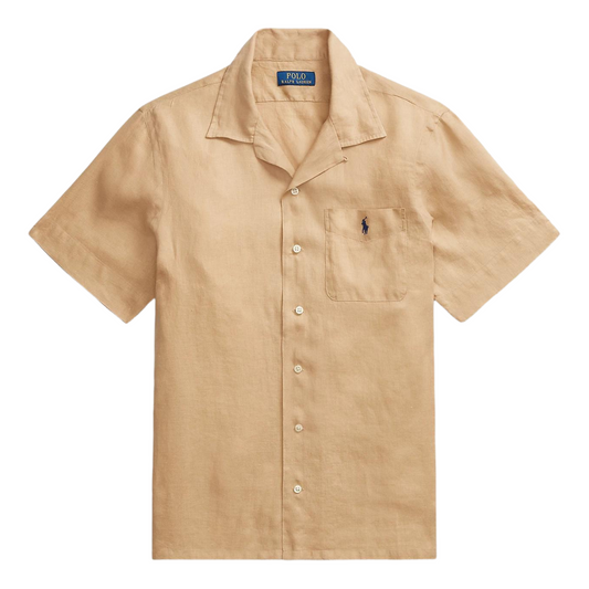 Ralph Lauren Linen SS Shirt in Beige