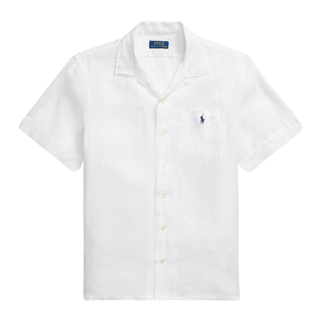 Ralph Lauren Linen SS Shirt in White