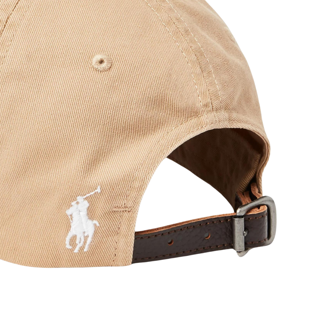 Ralph Lauren Stitch Cap in Tan