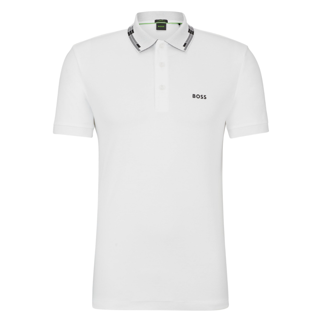 Boss Paule Polo in White