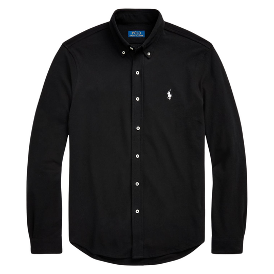 Ralph Lauren Pique Shirt in Black