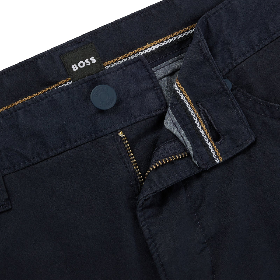 BOSS Black Delaware3-1-20 Trousers in Dark Blue