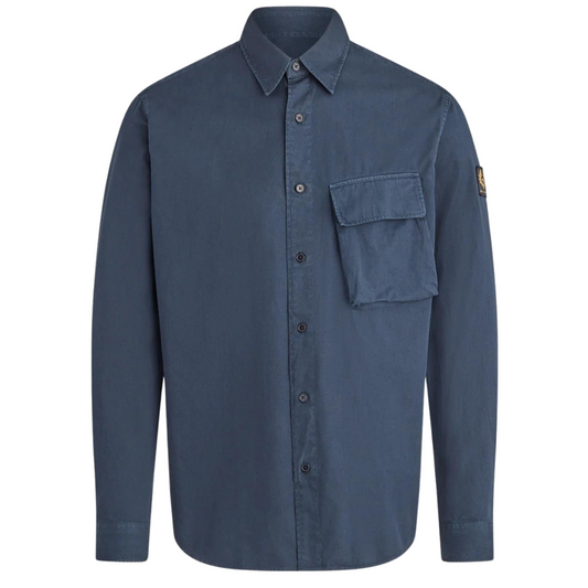 Belstaff Scale Shirt in Dark Blue