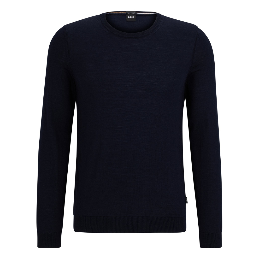 Boss Leno-P Crewneck in Dark Blue