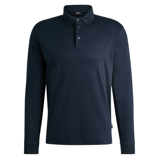 Boss Pado 30 LS Polo in Dark Blue