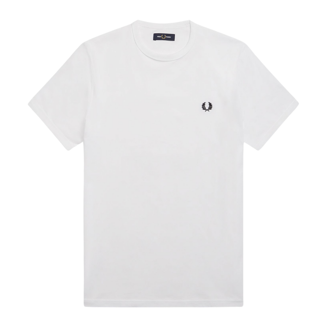 Fred Perry Ringer Tee in White