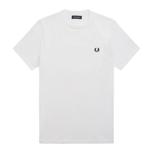 Fred Perry Ringer Tee in White