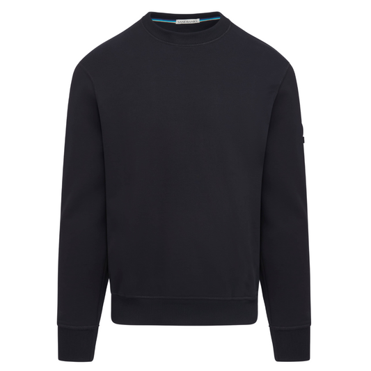 Sandbanks Badge Sweatshirt in Black