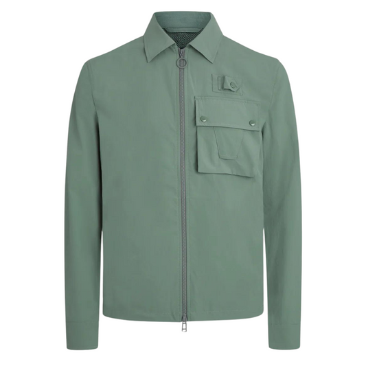 Belstaff Castmaster Overshirt in Mineral Green