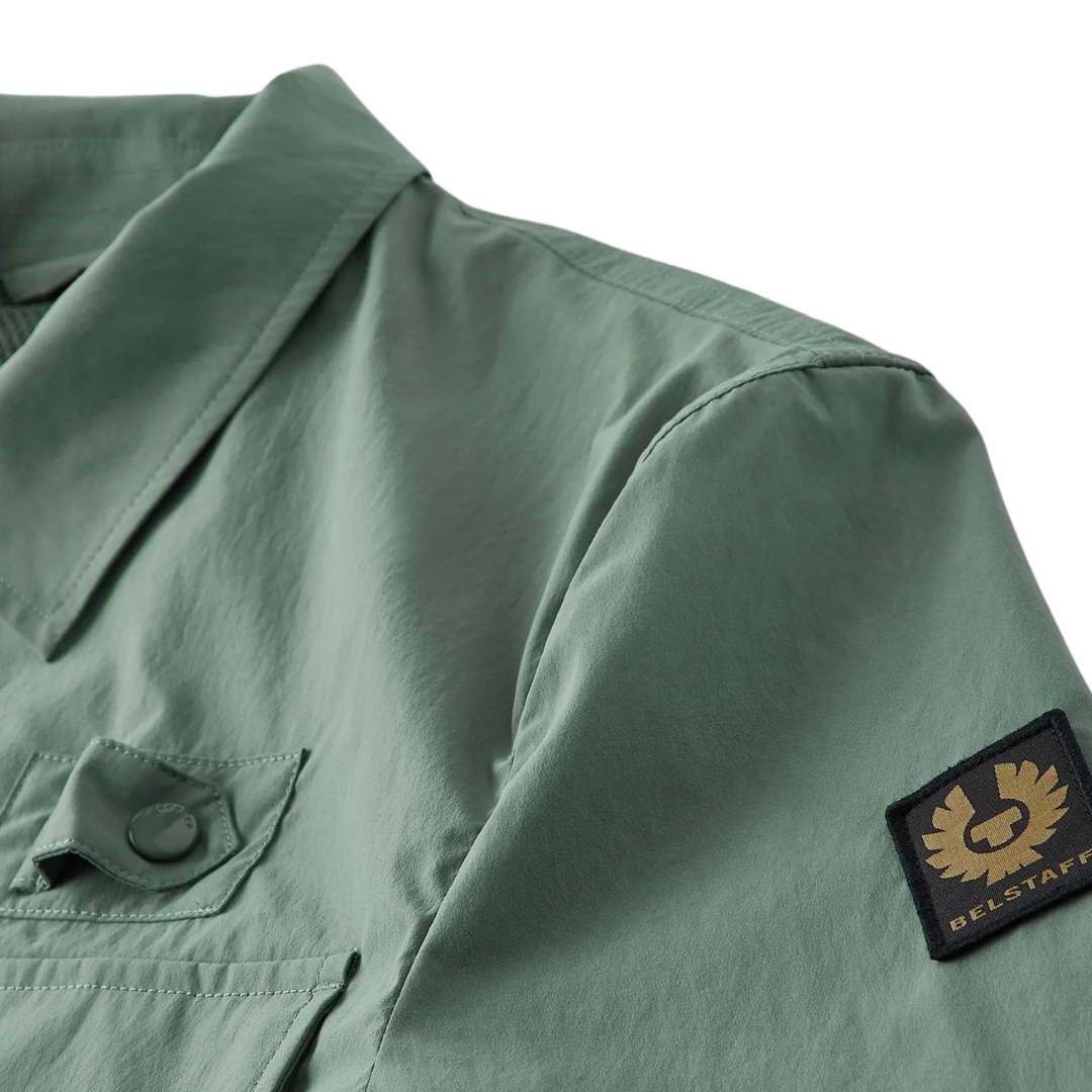 Belstaff Castmaster Overshirt in Mineral Green