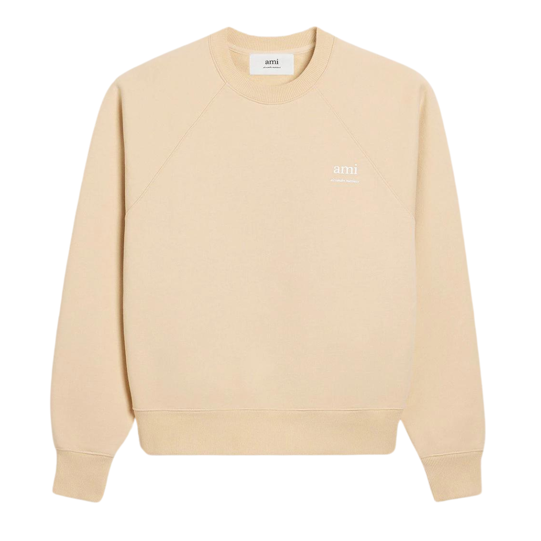 Ami AM Sweatshirt in Cream