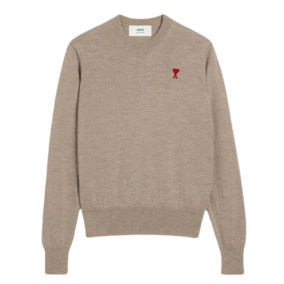 AMI ADC Sweater in Light Beige