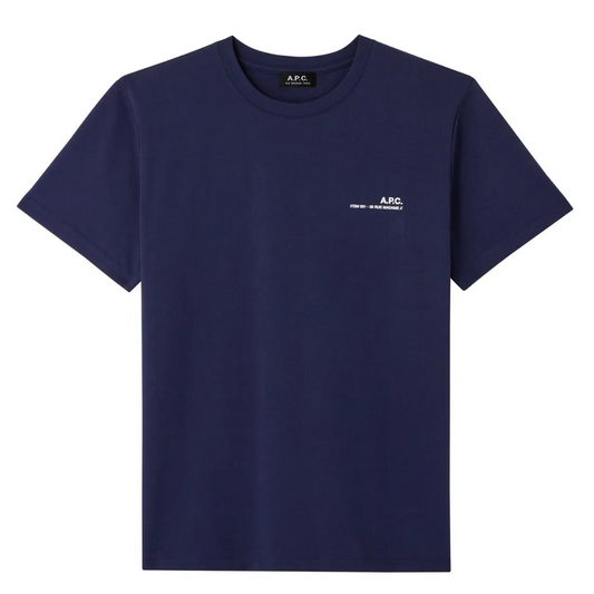 A.P.C Item Tee in Dark Navy