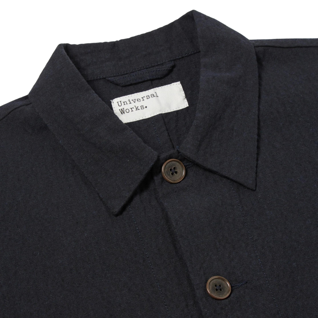 Universal Works Travail Overshirt in Dark Navy