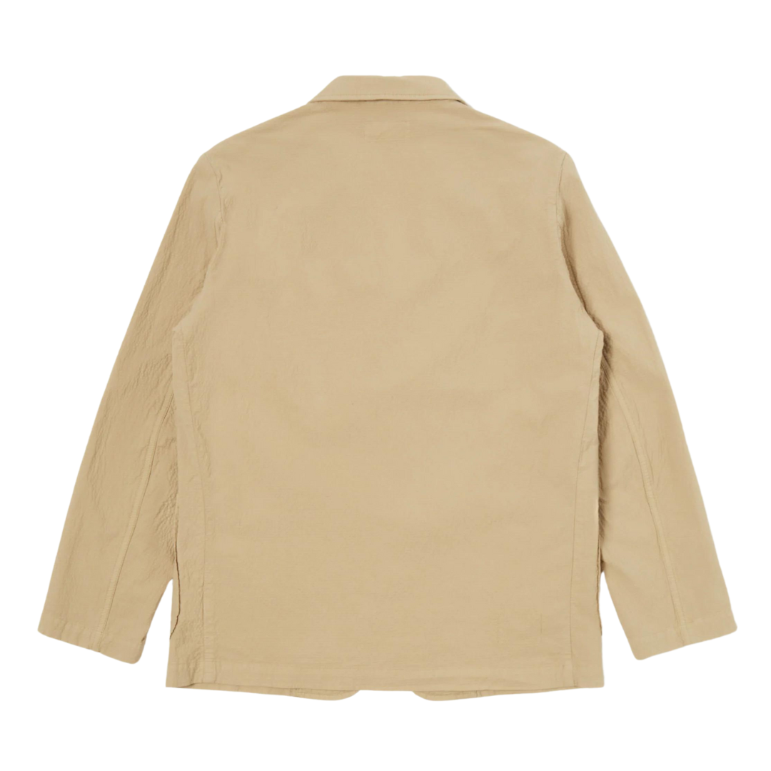 Universal Works Three Button Jacket in Summer Oak