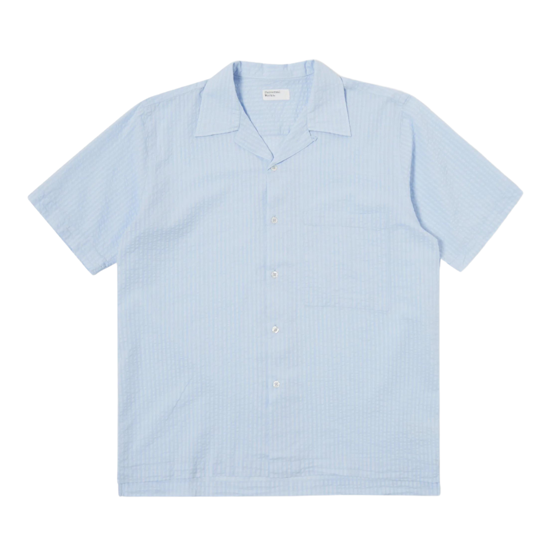 Universal Works Camp II Shirt in Pale Blue