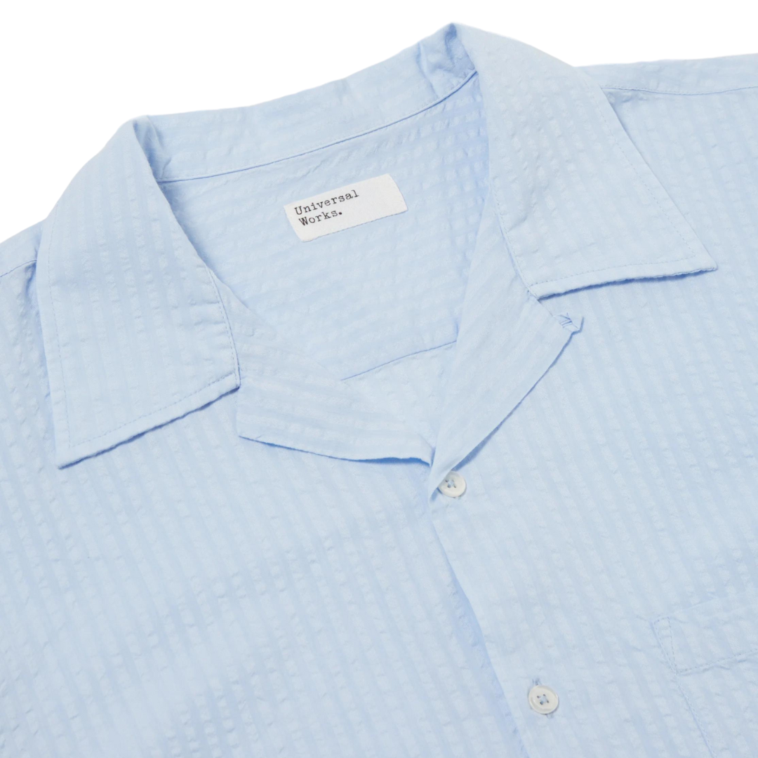 Universal Works Camp II Shirt in Pale Blue