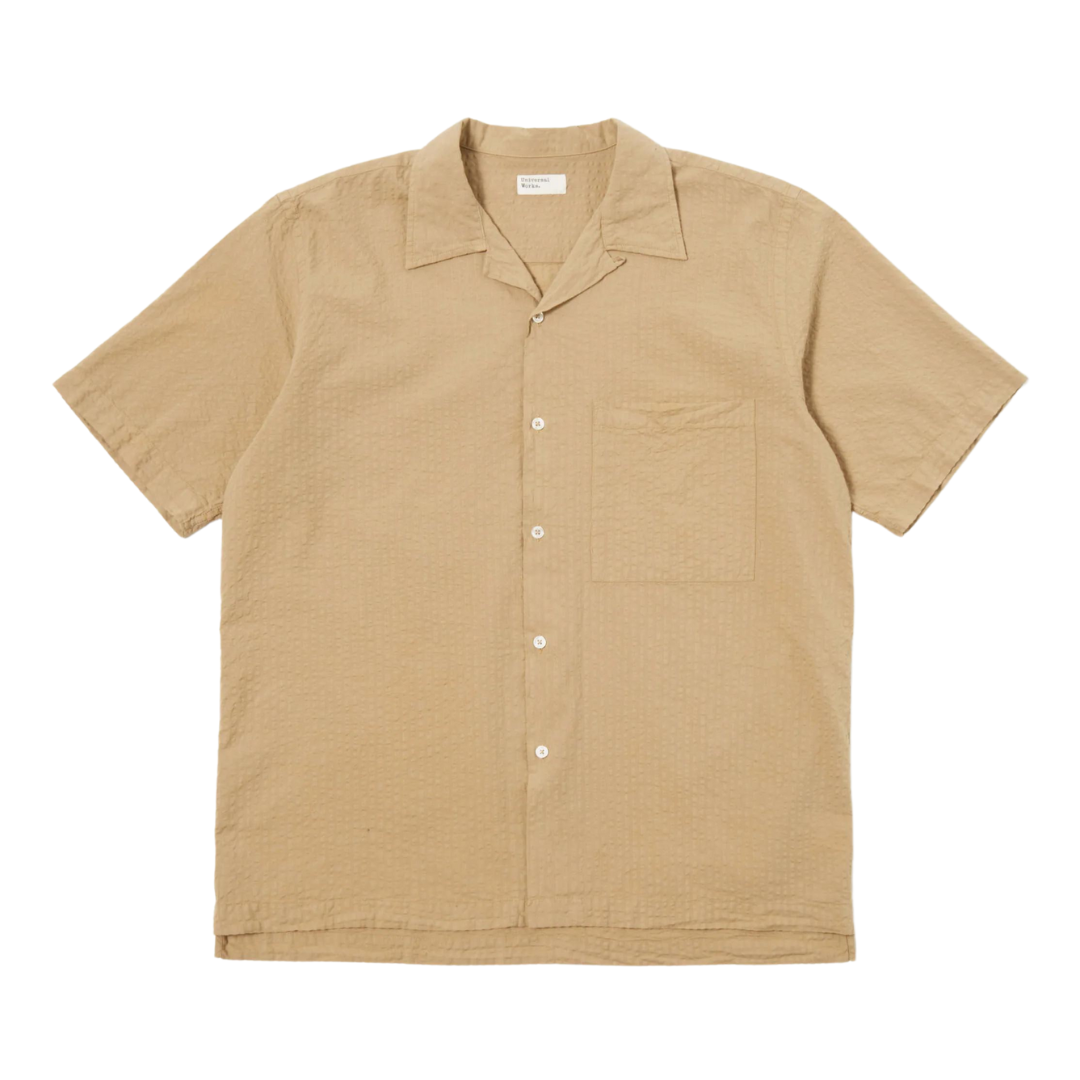 Universal Works Camp II Shirt in Summer Oak