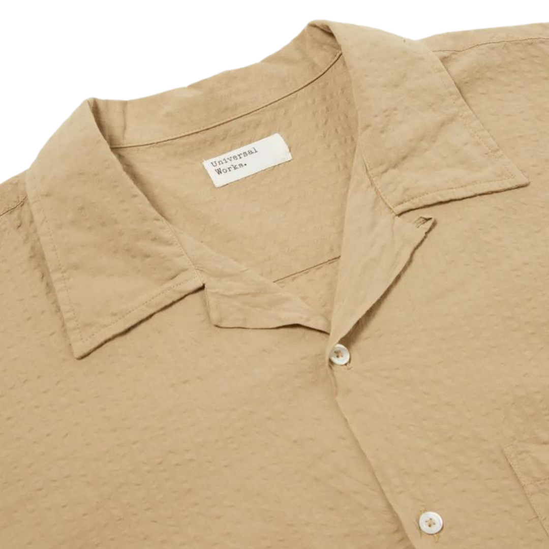 Universal Works Camp II Shirt in Summer Oak