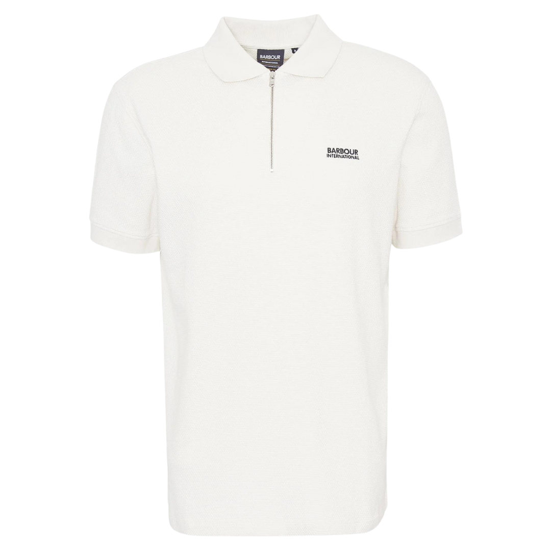 Barbour Texture Polo Cream