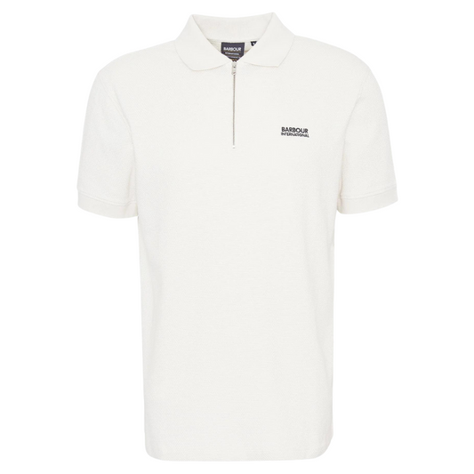 Barbour Texture Polo Cream