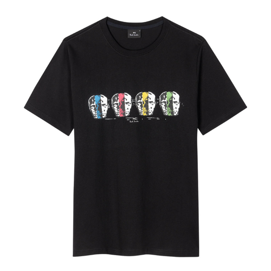 Paul Smith Faces Tee in Black