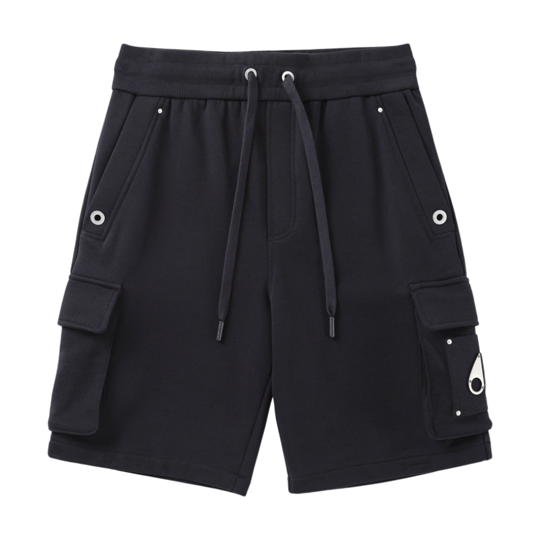 Moose Knuckles Hartsfield Cargo Shorts in Black