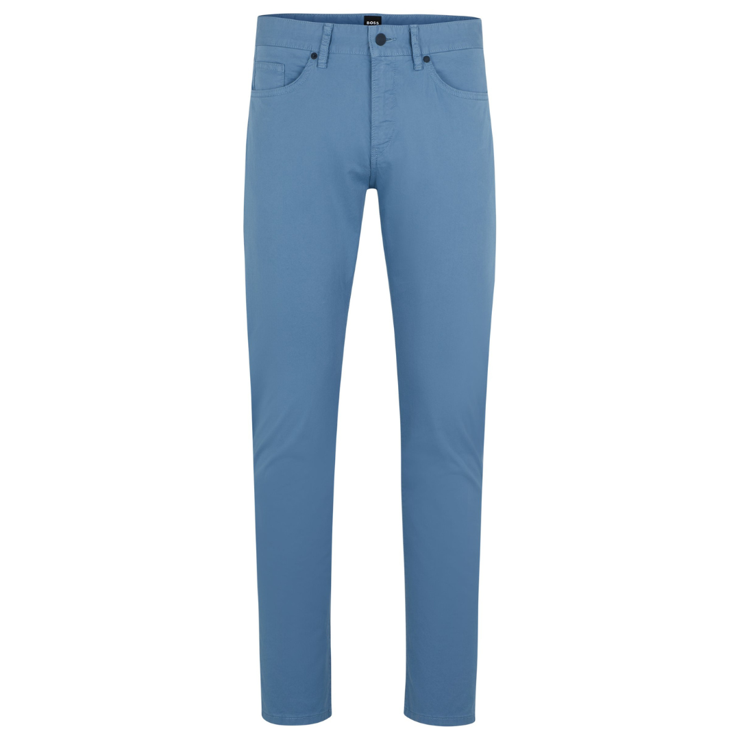 BOSS Black Delaware3-1-20 Trousers in Light Blue