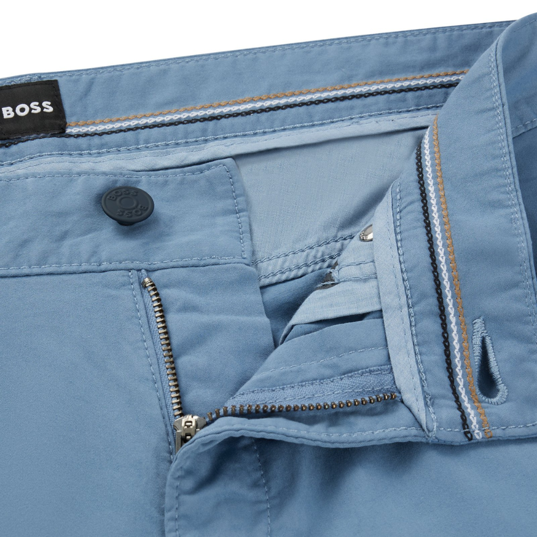 BOSS Black Delaware3-1-20 Trousers in Light Blue