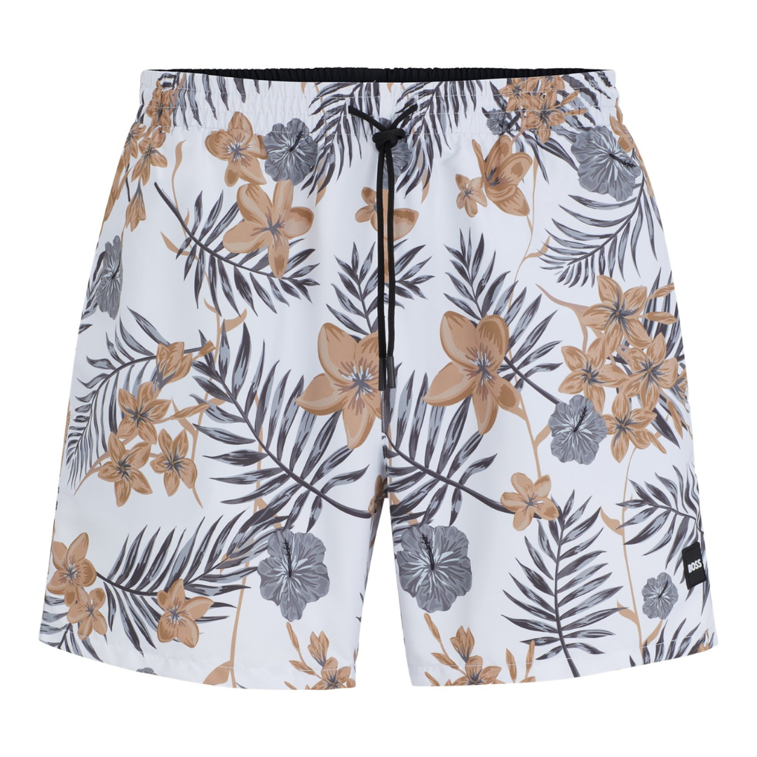 Boss Piranha Swim Short in White