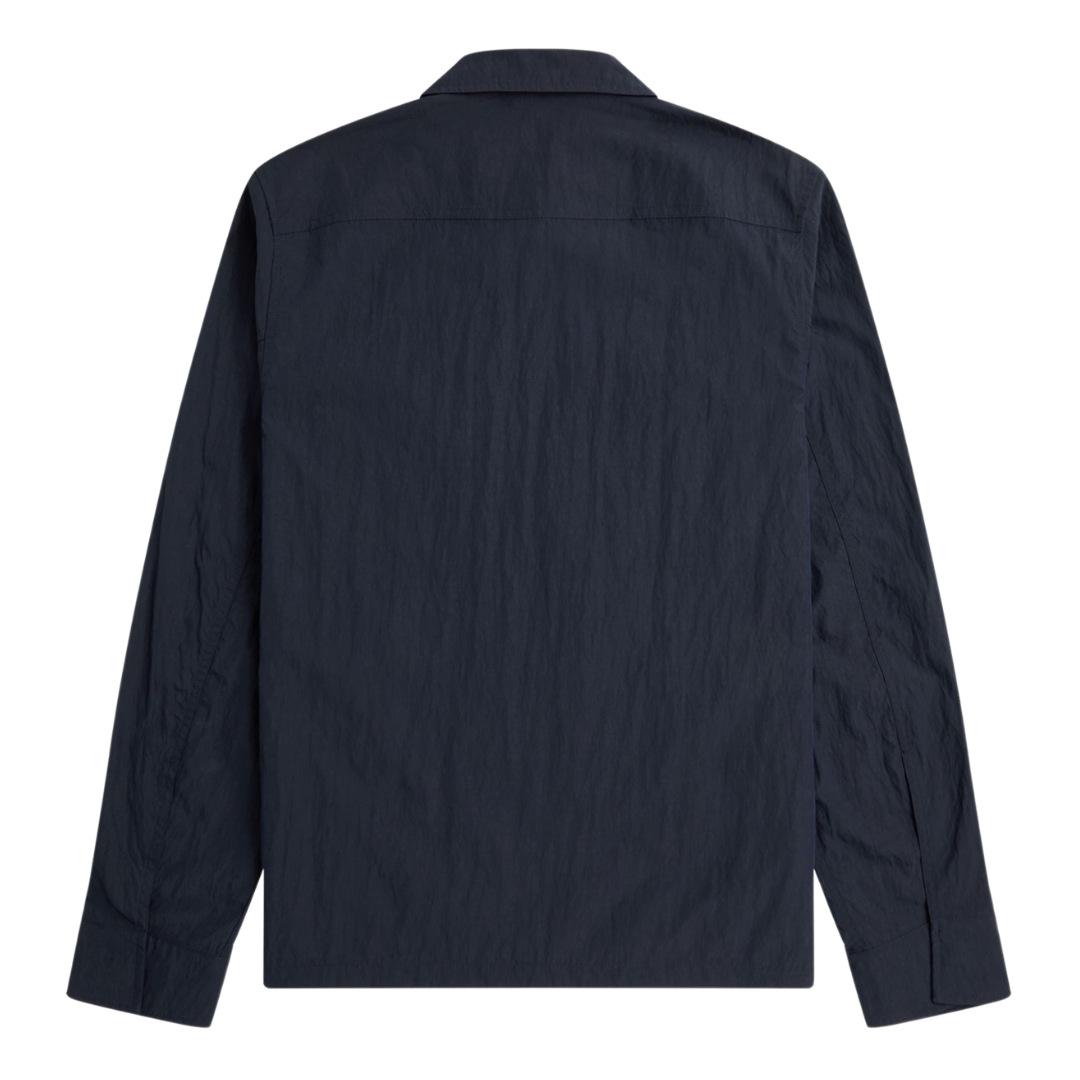 Fred Perry Zip Overshirt in Navy