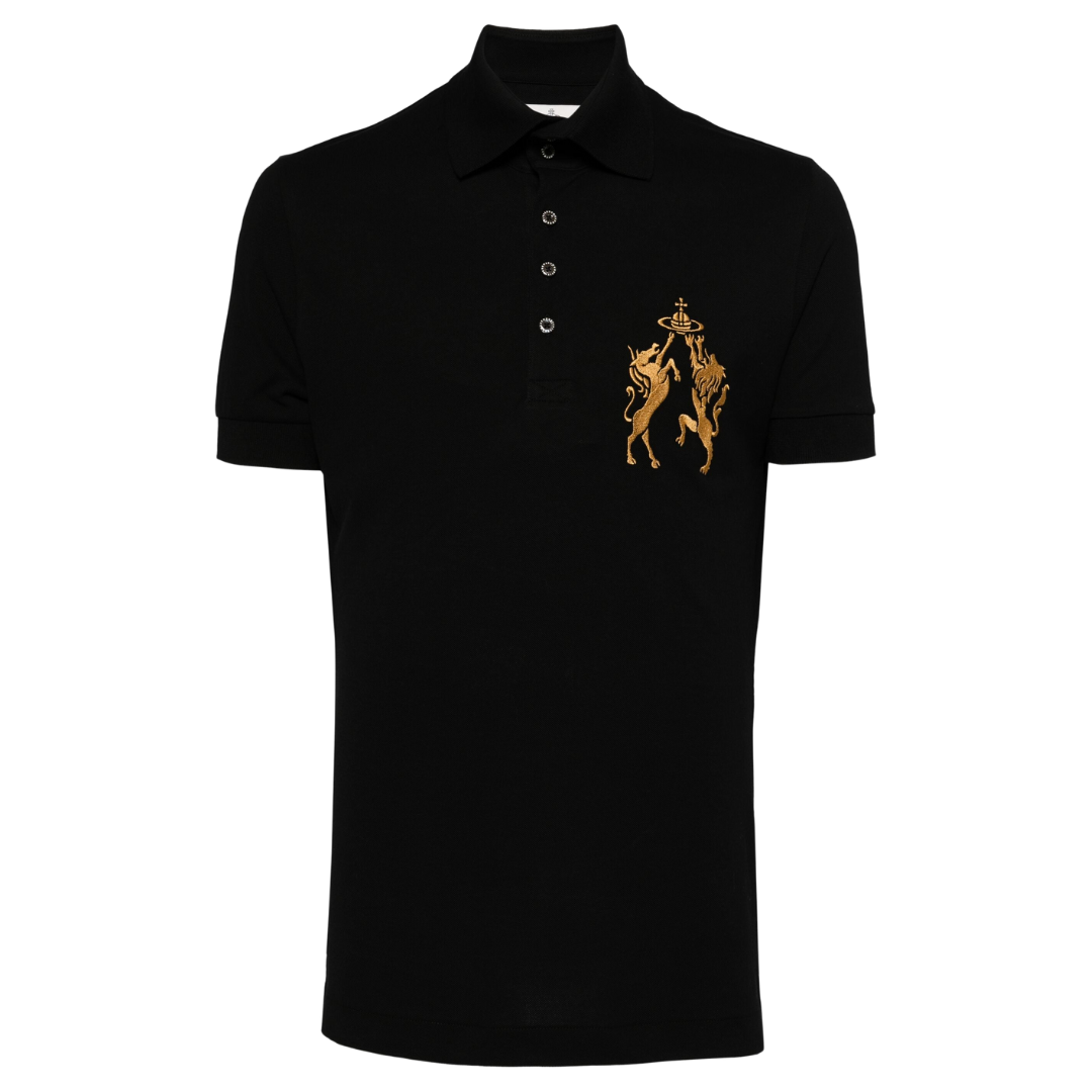 Vivienne Westwood 2 Button Polo in Black