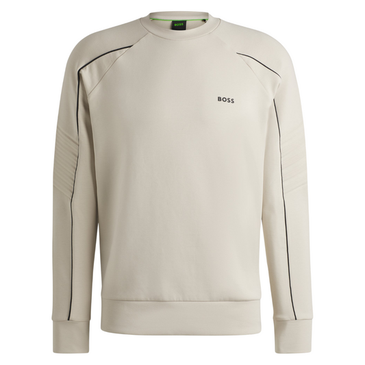 BOSS Salbo 1 Sweatshirt in Light Beige