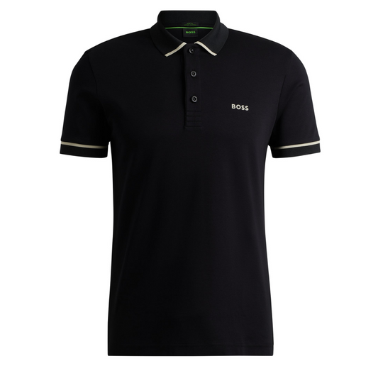 BOSS Paule Polo in Black