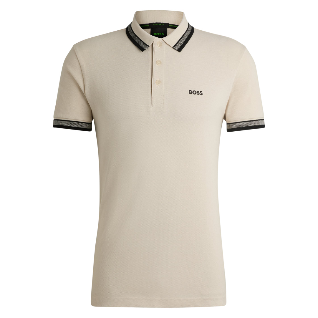 BOSS Paddy Polo in Open White