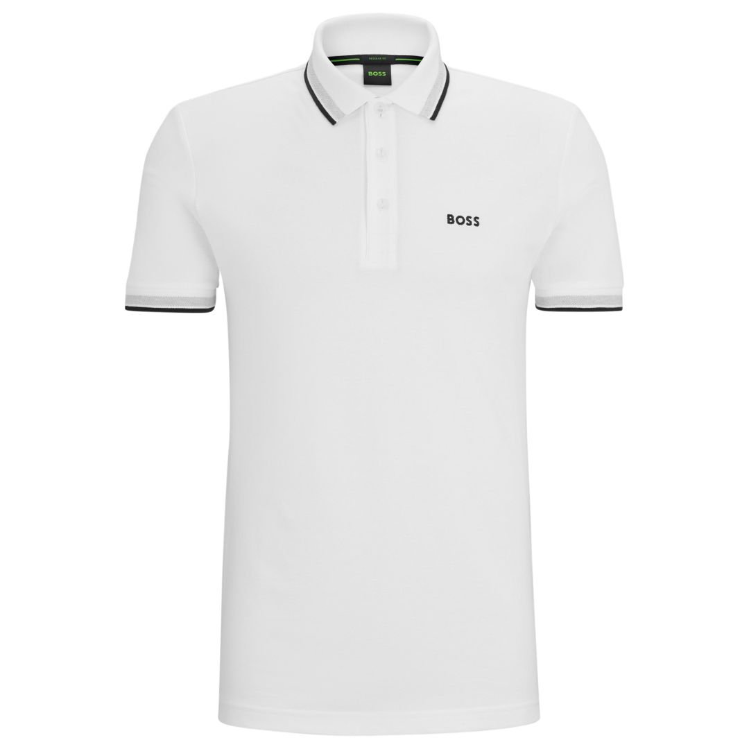 BOSS Paddy Polo in White