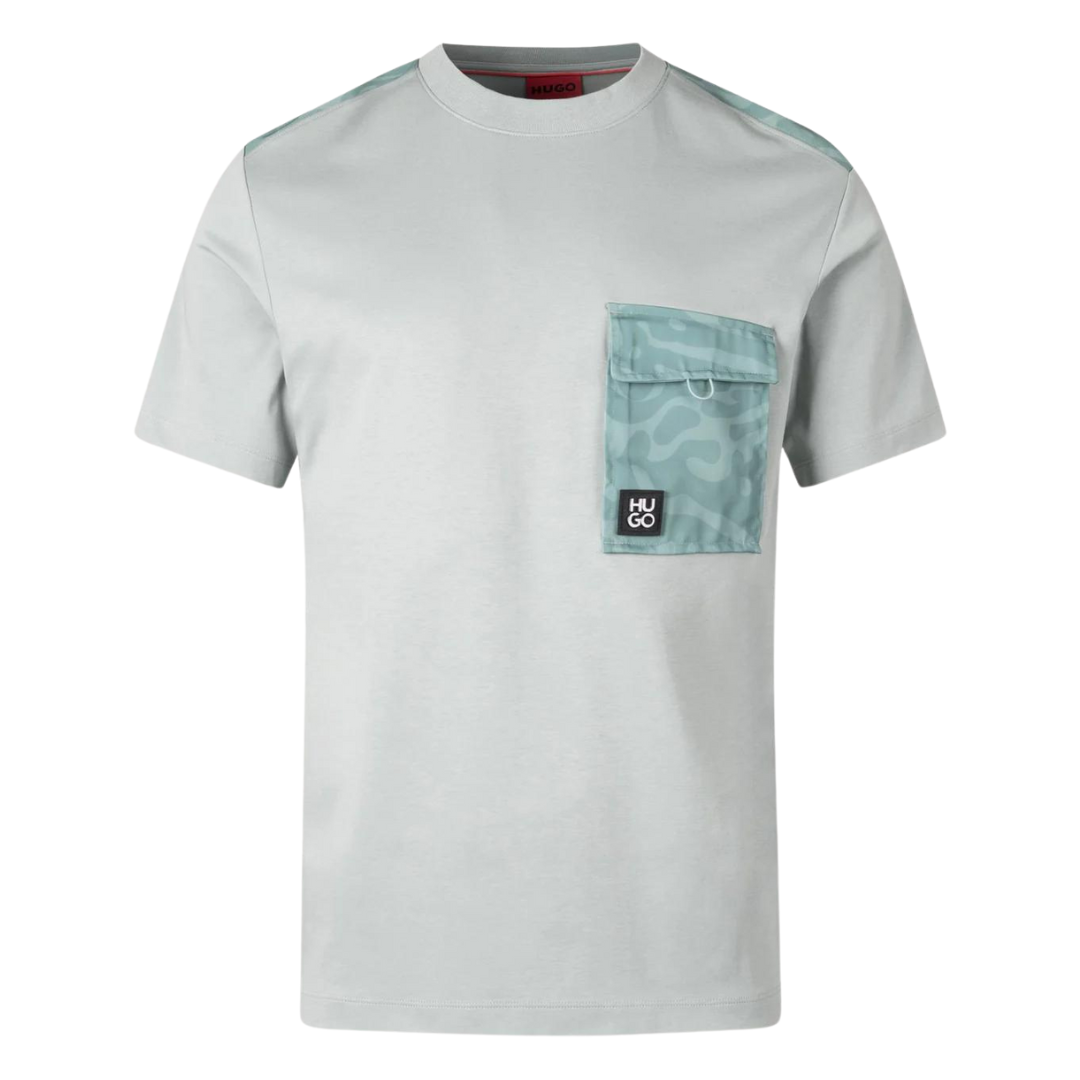 HUGO Dabieno Tee in Open Grey