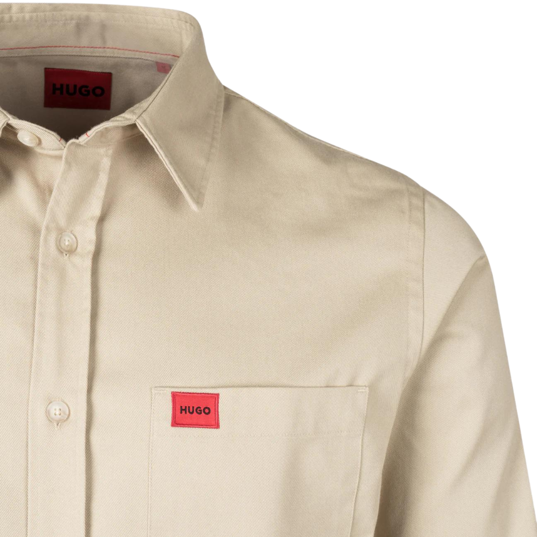 HUGO Ergrin Shirt in Open Beige