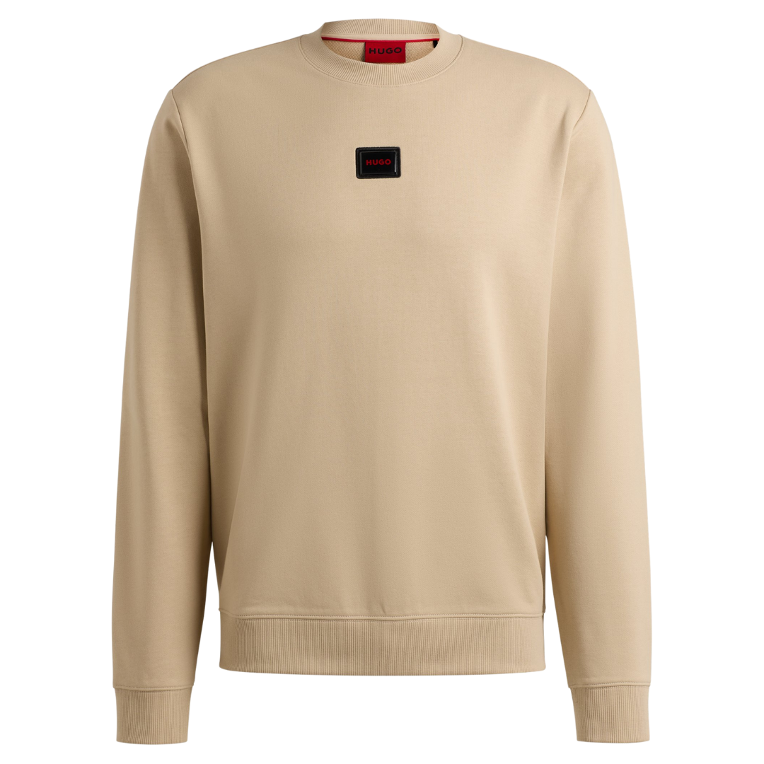 HUGO Diragol_Gel Sweatshirt in Open Beige