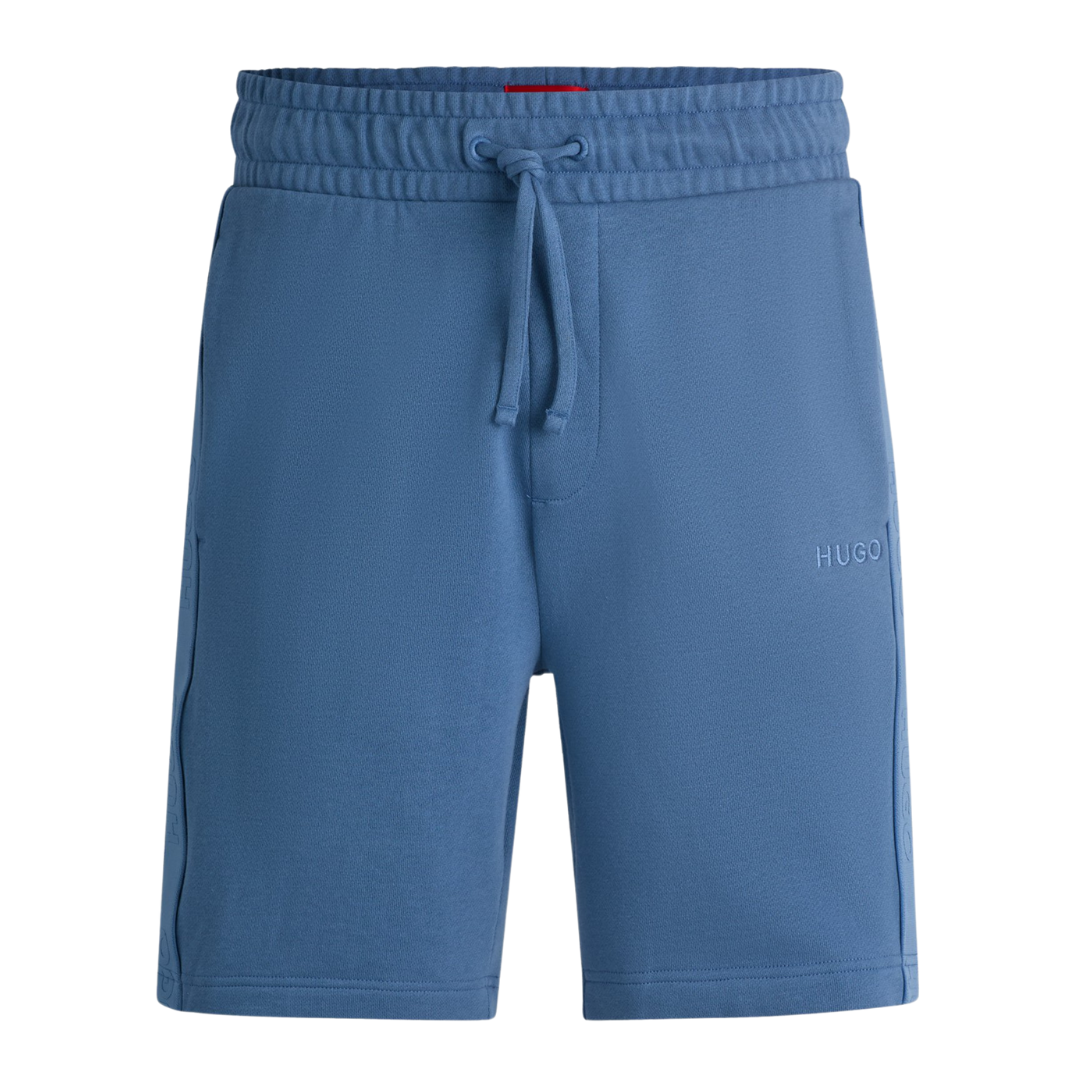 HUGO Tonal Logo Short in Medium Blue