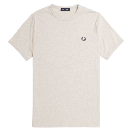 Fred Perry Ringer Tee in Porridge Marl