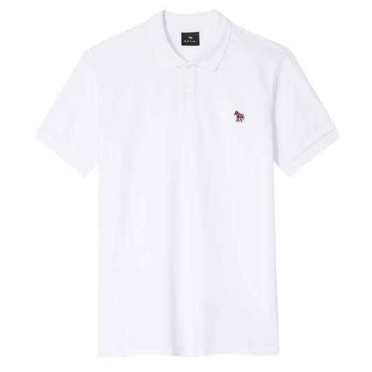 Paul Smith Zebra Polo in White