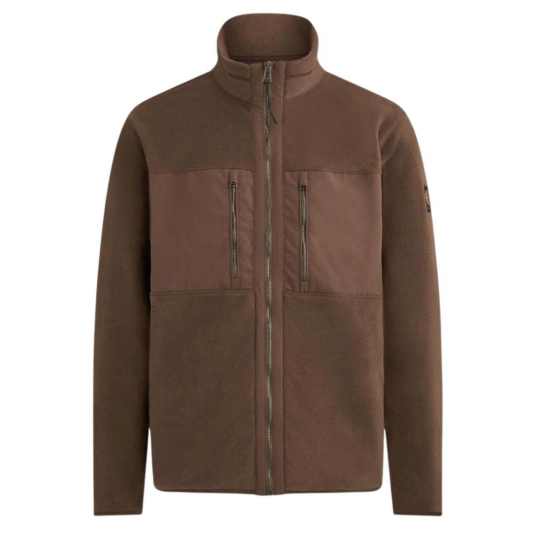 Belstaff Welder Full Zip Fleece in Clay Brown