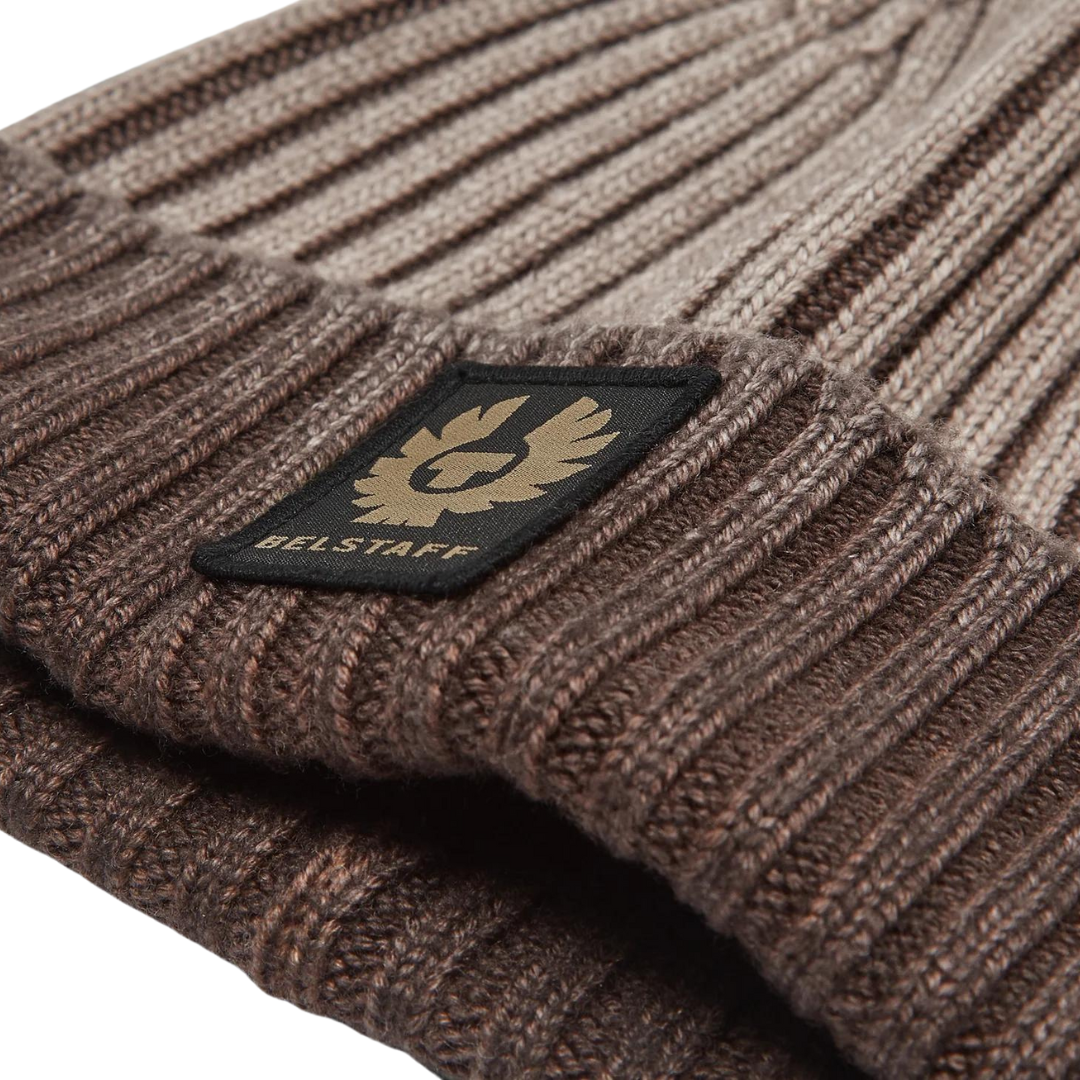 Belstaff Watch Beanie in Clay Brown