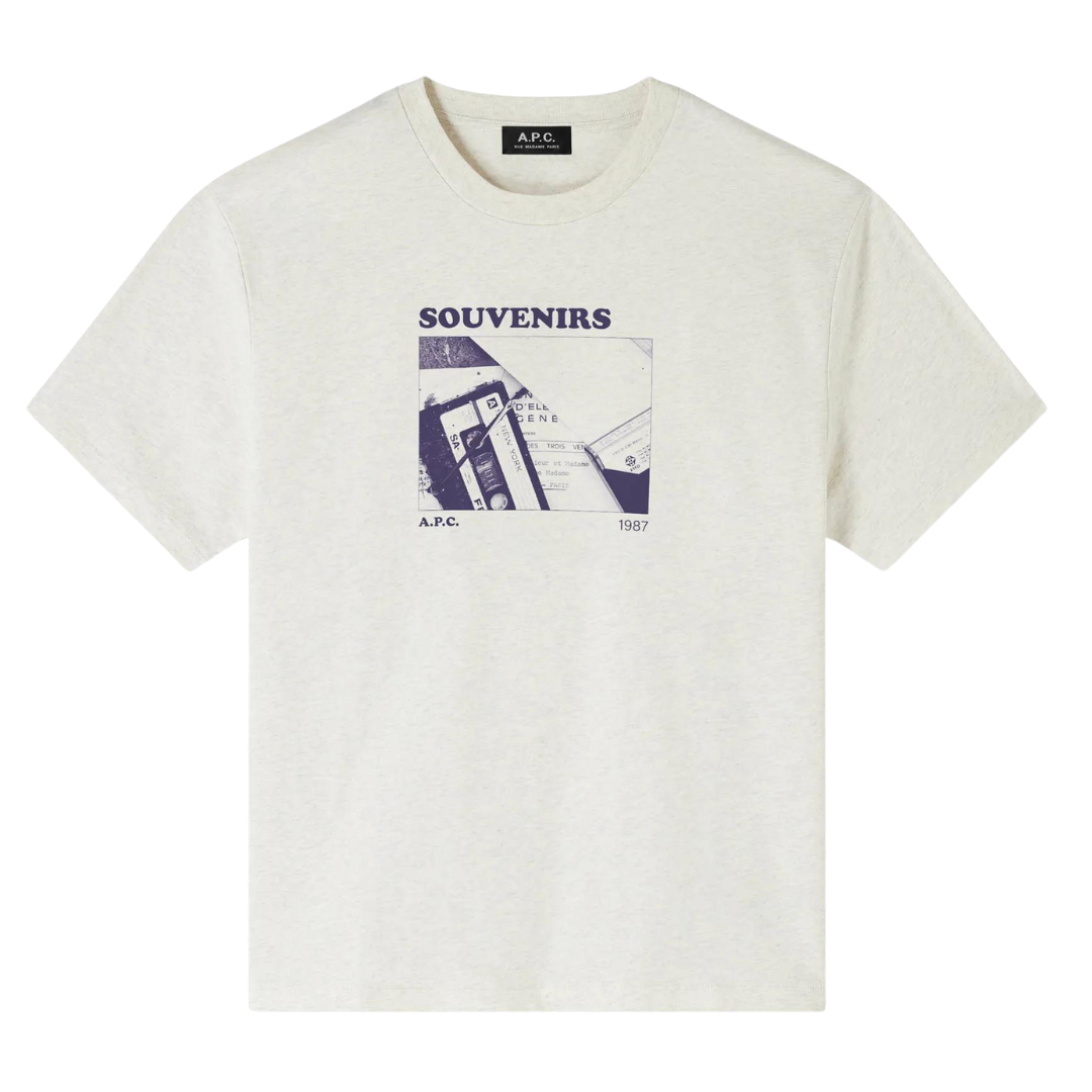 A.P.C Souvenirs Tee in ECRU